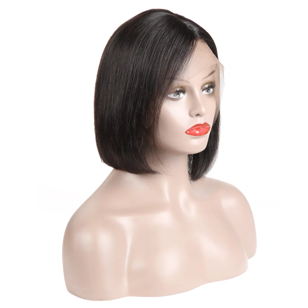 Kbeth Human Hair Bob Short Wigs 10 Inch 13*4 Lace Front Brazilian 10A 100% Virgin Remy Straight Full Lace Frontal China Wig for Black Women Wholesale