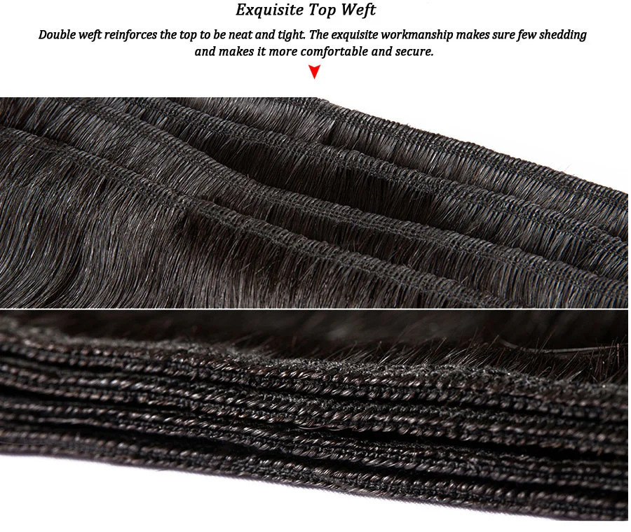 100% Natural Human Hair Weaving Brazilian Human Hair Weaves Peruvian Virgin Hair Weft