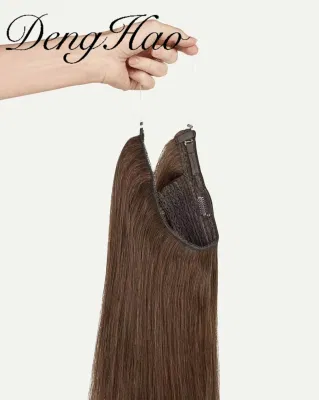 Factory 100% Human Remy Hair Halo in Hair Extensions